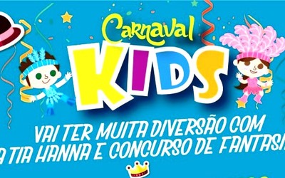 Carnaval kids terá apresentação de bateria e concurso de fantasias entre as atrações