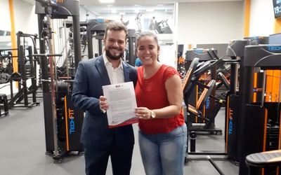 CAA/MT firma parceria com academia TechFit