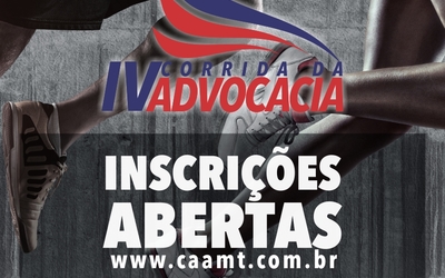 Prorrogado prazo de inscrição para IV Corrida da Advocacia
